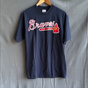 Majestic brand Dark Blue Tee vintage single stitch made in U.S.A